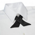 Black Poplin Uniform Crossover Tie